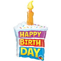 Minishape Bday Rainbow Cake & Candle